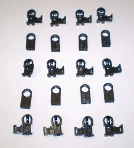 20 Used Lego Black Technic Flex Ball End Connection 2901 - 6644 - Picture 1 of 2