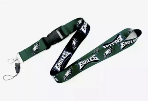 Philadelphia Eagles Key Strap Key Lanyard NFL Football Key Chain NEW Cover