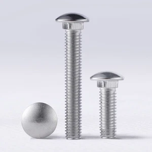 Stainless Steel Full Thread Round Head Carriage Bolts Coach Bolt M6 M8 M10 M12 - Picture 1 of 6
