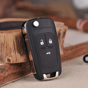 3 Buttons Replacement Flip Remote Key Shell Case Fob Fit For Chevrolet Cruze - Picture 1 of 3