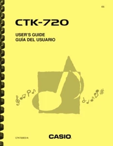 Casio CTK720 Keyboard USER'S GUIDE OWNER'S MANUAL - Picture 1 of 4
