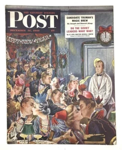 Saturday Evening Post Magazine December 31 1949 Illustrated Cover Alajalov - Picture 1 of 7