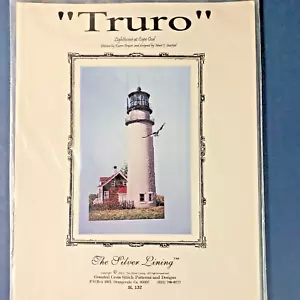 TRURO Faro Cape Cod Punto de Cruz Patrón El Forro Plateado Massachusetts - Imagen 1 de 3