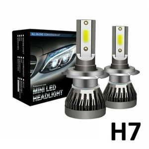 H7 Led Xenon White Canbus Error Free 6000k Car High Low Beam Headlight Bulbs 12V - Picture 1 of 11