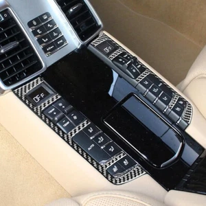 Carbon Fiber For Porsche Panamera 2010-2016 Rear Multifunction Button Frame Trim - Picture 1 of 7
