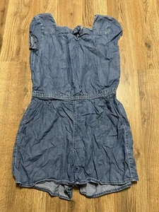 Old Navy Romper, Girl's Size Large, Blue, Jean, Short Sleeve - Picture 1 of 9
