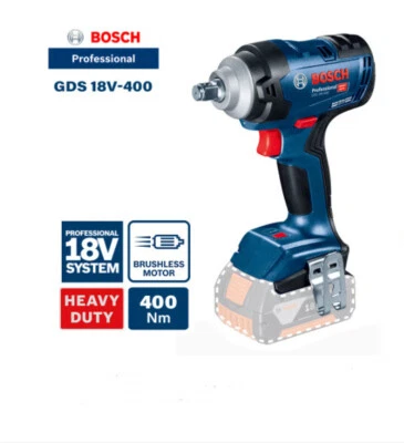 Bosch GDS 18V-400 Cordless Impact Wrench Machine 400Nm Electric Wrench 18V Tool - Image 1 of 4