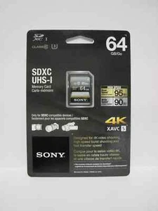 Sony 64G XAVC S DVX200 4K HD best SD memory card for Panasonic UX90 X1000 HC-X - Picture 1 of 1