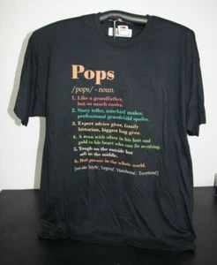 POPS like a grandfather but much cooler T-Shirt 2XL, Black - Picture 1 of 4