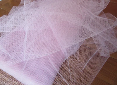 Pale Pink Dress Net Fabric Tutu Mesh Tulle  Fairy Petticoat Costume Dance w 72" - Image 1 of 4