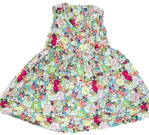 Baby Gap Toddler Floral Dress Lined - Size 12-18 Months - Picture 1 of 5