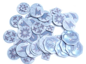 GW 40K PRIMARIS SPACE MARINE KILL TEAM TOKEN SET. BROWN 1824 - Picture 1 of 1