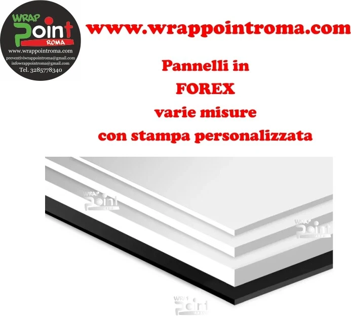 Pannello Lastra Forex pvc bianco 3 mm bianco forex STAMPA ALTA QUALITA'  - Immagine 1 di 2