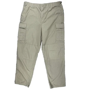 Tactical Cargo Ripstop Pants Men's XL Long Army Military Uniform 6 Pocket Work - Picture 1 of 10