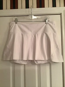 ATHLETA Ace Tennis 13.5" Skort XL White Pockets - Picture 1 of 5