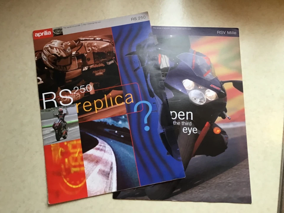Aprilia Motorcycle Brochures (4 off). FREE POST - Image 1 of 1