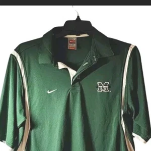 Marshall Thundering Herd Nike Team Polo Men's Green/White. Size  Medium - Picture 1 of 9