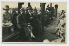 Old Man Seated On A Steam Ship 1930'S Vintage Real Photo Postcard B19