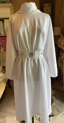 Princess Leia White Hood Short Tunic Star Wars Cosplay Costume Woman S Midcalf - Image 1 of 4
