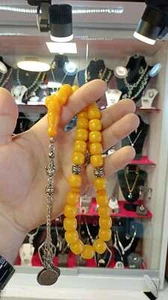 Islamic Prayer 33 Beads German Faturan Rosary Masbaha Tasbih Handmade فاتوران - Imagen 1 de 2
