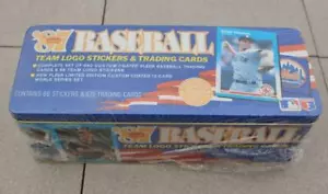 1987 Fleer Baseball Cards GLOSSY Factory Sealed Tin Set Still Shrink-Wrapped - Picture 1 of 5