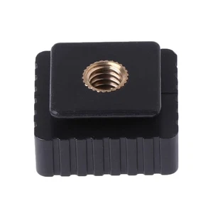Hot Shoe Mount Adapter To 1/4" Screw for Head Thread For Studio Light Stand - Picture 1 of 8