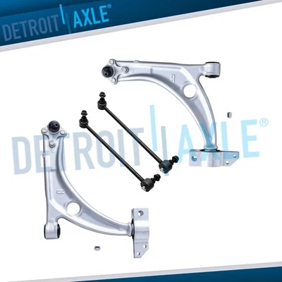 Nuevo kit de 4 piezas: brazos de control inferiores + rótulas + eslabones finales de barra estabilizadora para VW Passat Foto 1 de 4