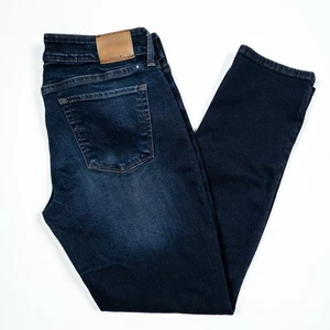 Pantalones de mezclilla Lucky Brand Lolita ajustados para mujer 6 28 lavado oscuro tiro bajo azul - Imagen 1 de 10