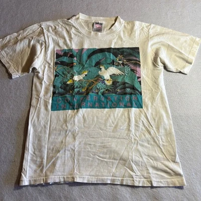 Camiseta vintage 1990 Conservation International grande doble cara pájaro tropical Foto 1 de 4