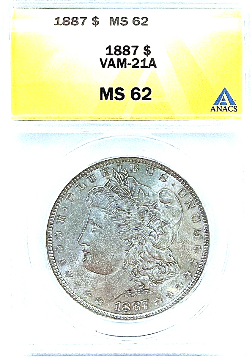 MS 62 Graded 1887 Year Morgan US Dollars (1878-1921) for sale | eBay