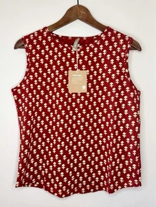 Mata Traders Organic Cotton Floral Print Sleeveless Tank Women’s Medium New Boho - Picture 1 of 4