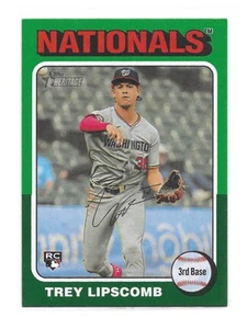 2024 Topps Heritage High Number Trey Lipscomb Green Border #684 RC Nationals - Bild 1 von 3