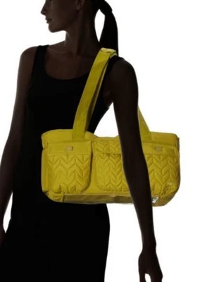 Bolso de hombro de viaje LUG Streetcar verde lima acolchado RFID - NUEVO SIN ETIQUETAS Foto 1 de 4