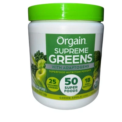Supreme Greens Powder 50 Superfoods 1B Probiotics Adaptogens Vegan 30 Servings - Image 1 of 4