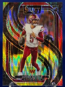 Amortiguador Jayden Daniels 2024 Select Premier Level rojo amarillo RC #112 Commanders - Imagen 1 de 2