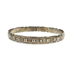 Vintage Hawaiian Sterling Silver Kuuipo Bangle Bracelet - Picture 1 of 5