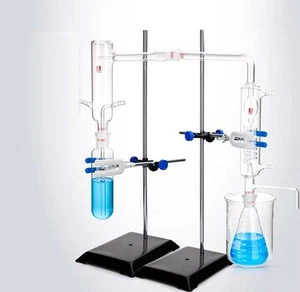 Juego de cristalería de destilación de vapor premium con reactor para uso en laboratorio - Imagen 1 de 7