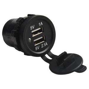 Dual USB Socket 1Pc With Accessories 3.1A 37*43*29mm 55g 5V Bag Packaging - Picture 1 of 15