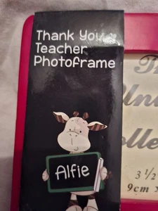 Alfie Thank You Teacher Photo Frame 9×13(Cm) 3.5" × 5"Memorable Gift For Teacher - Picture 1 of 10