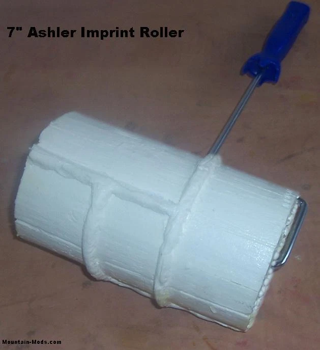 Concrete Cement Landscape Curbing 7" Ashler/Ashlar Imprint Texture Roller Stamp - Image 1 of 1