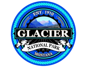 Glacier National Park Sticker 3 Inch Laptop Decal Apparel - Picture 1 of 2