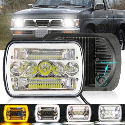 1X Faro LED Rectangular 5X7" 7x6 pulgadas Alto/Bajo DRL para Camioneta Toyota 105W Foto 1 de 4