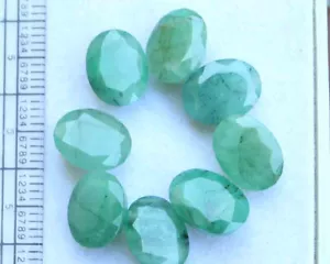 22.30 Cts NATURAL ZAMBIAN BEAUTIFUL EMERALD OVAL TOP GREEN GEMSTONE UNHEATED - Picture 1 of 4
