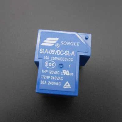 SLA-05VDC-SL-A 4 Pins SONGLE R Power Relay 5V DC SPST SLA Original 30A Switching - Image 1 of 4