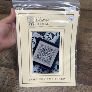 SAMPLER GAME BOARD cross stitch chart THE DRAWN THREAD 25 Count Advanced Pattern - Picture 1 of 4