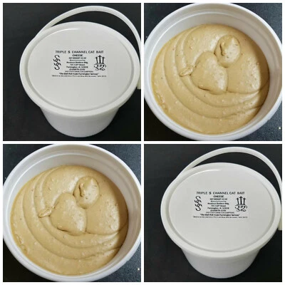 SSS TRIPLE S REGULAR CHEESE CATFISH BAIT FORMALLY SONNY'S SUPER STICKY CASE/4 PAILS