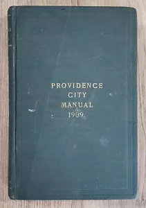 Vintage 1909 Providence City Manual Book Rhode Island RI History Scarce Ephemera - Picture 1 of 11