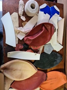 FootBall Rubber Bladders  Leathers Valves Mitre Repair Material wax Vintage #8 - Picture 1 of 8