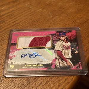 2021 Topps Inception Alec Bohm RPA Rookie Patch Auto #39/50 Phillies - Picture 1 of 7