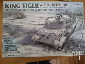 UStar King Tiger W Full Interior 1/48 Krupp Turret U-Star Ship From USA #008 - Picture 1 of 5